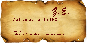 Zelmanovics Enikő névjegykártya